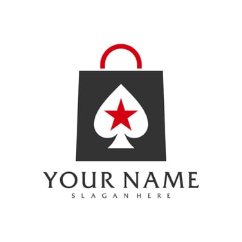 Shop Poker logo vector template, Creative Poker logo design concepts
