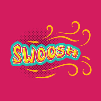 Swoosh comic speech vector