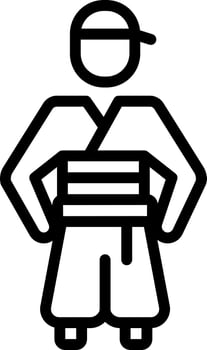 line icon for korean vector