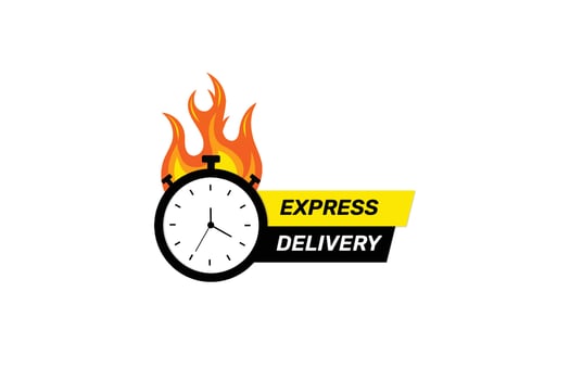 Express delivery sticker vector