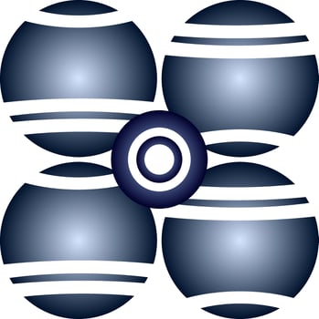 a logo design. illustration of an sphere vector
