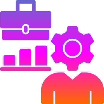 Hard At Work Vector Icon Design