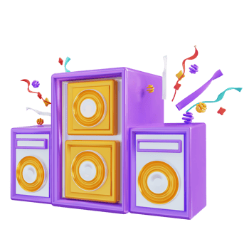 3d illustration speaker png