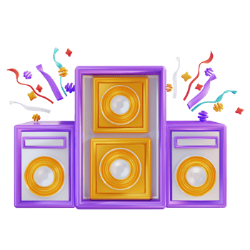 3d illustration speaker png