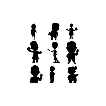 human doctor silhouette design icon vector