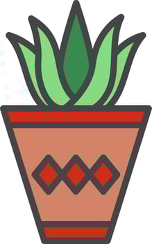 Aloe Vera Vector Icon Design