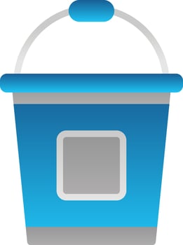 Bucket Vector Icon Design