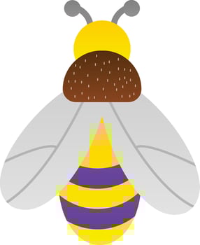 Bee Vector Icon Design