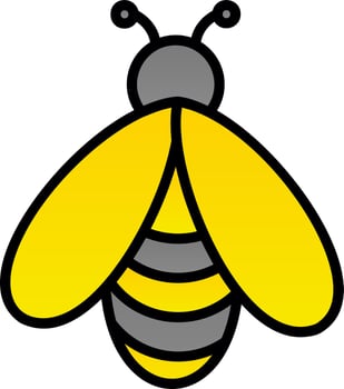 Bee Vector Icon Design