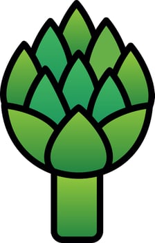Artichoke Vector Icon Design