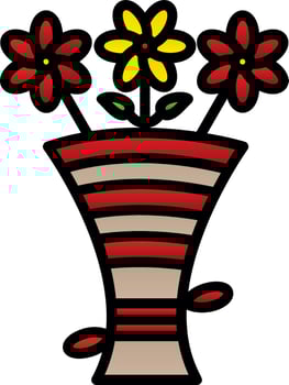 Bouquet Vector Icon Design