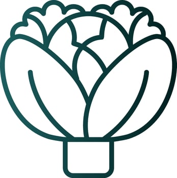 Cabbage Vector Icon Design
