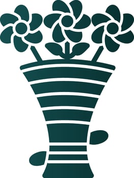 Bouquet Vector Icon Design