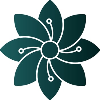 Hydrangea Vector Icon Design