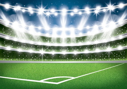 Soccer Stadium. Football Arena. vector