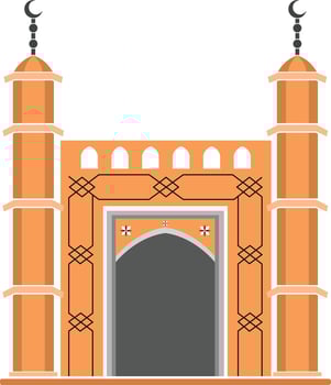 Mosque vector template
