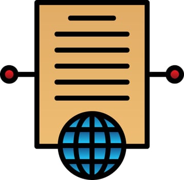 Binding Corporate Rules Vector Icon Design