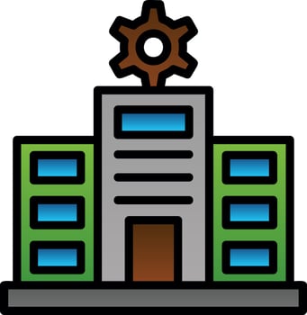 Main Establishment Vector Icon Design