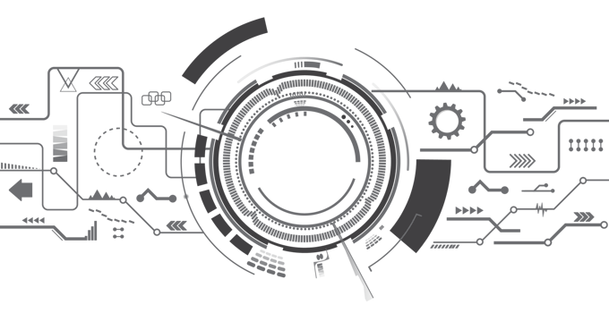 Abstract technological background with various technological elements. Structure pattern technology png
