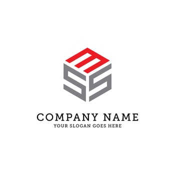 SMS hexagonal logo template, connection logo vector, It is good for your company, corporate vector