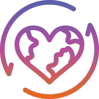 Earth Recycle Vector Icon Design
