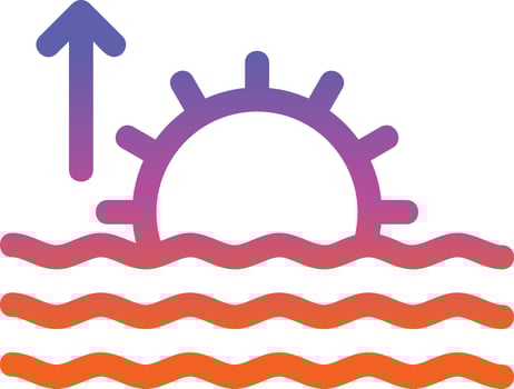 Sunrise Vector Icon Design