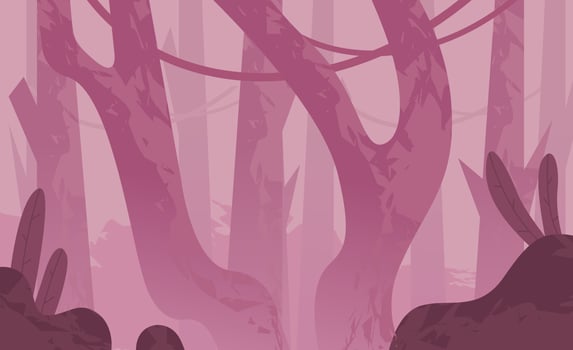 forest landscape background illustration vector