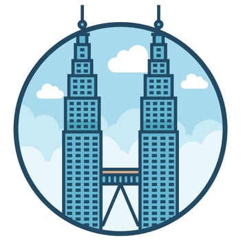 World famous building - Kuala Lumpur vector