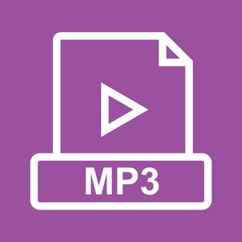 MP3 Line Color Background Icon vector