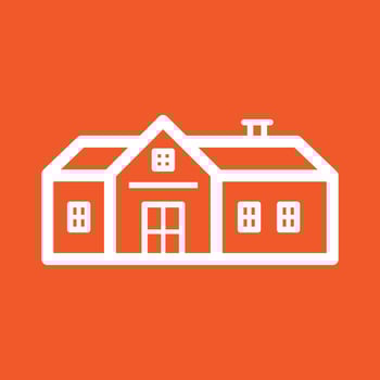 Family Home Line Color Background Icon vector