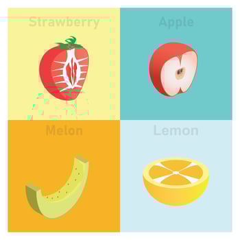 Illustration of isometric tropical fruit set vector icon illustration.  Vector Illustration Suitable for Diagrams, Infographics, And Other Graphic assets