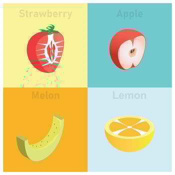 Illustration of isometric tropical fruit set vector icon illustration.  Vector Illustration Suitable for Diagrams, Infographics, And Other Graphic assets