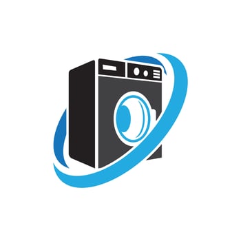washing machine or laundry icon. vector illustration template design