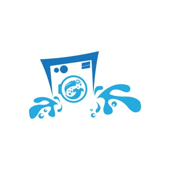 washing machine or laundry icon. vector illustration template design