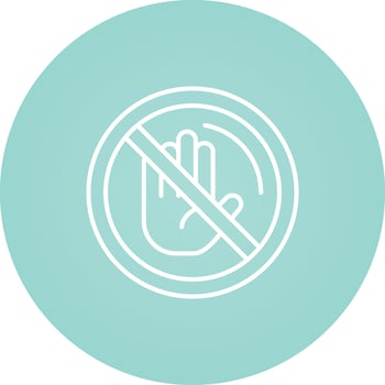 No Passing Vector Icon
