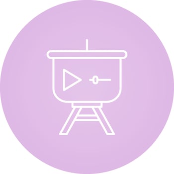 Video Presentation Vector Icon