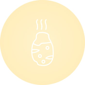 Roasted Potato Vector Icon