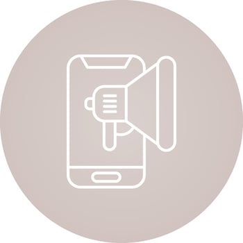 Mobile Marketing Vector Icon