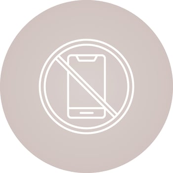 No Cell Phone Vector Icon