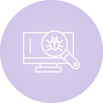 Search Virus Vector Icon