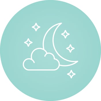 Starry Night Vector Icon