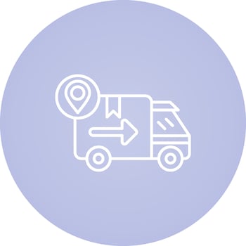 Shipping Van Vector Icon
