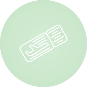 Plane Tickets Vector Icon