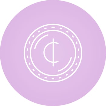 Cedis Currency Vector Icon