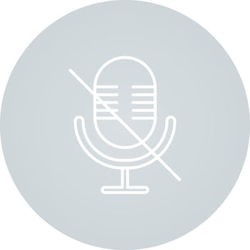 Microphone Mute Vector Icon