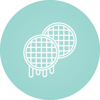 Waffle Vector Icon