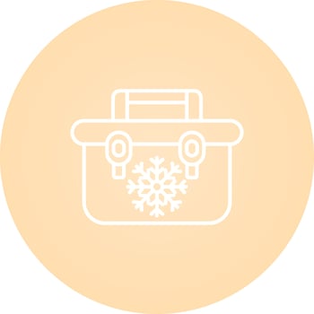 Portable Fridge Vector Icon