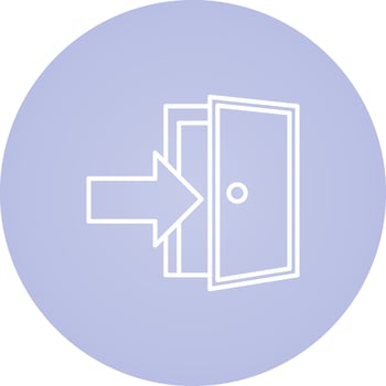 Exit Door Vector Icon
