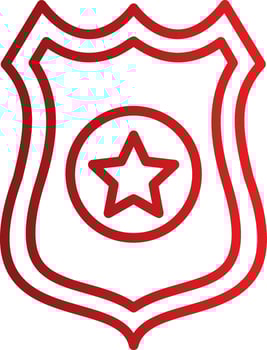 Police Badge Vector Icon