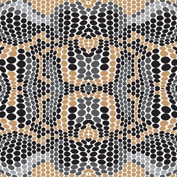 Abstract Brown Snake Skin Seamless Pattern vector